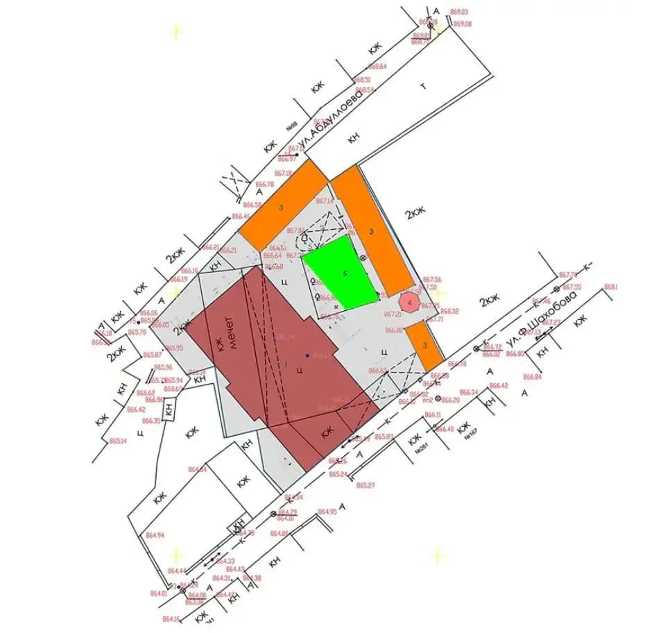 Sari Osiyo Mosque, drawing 1