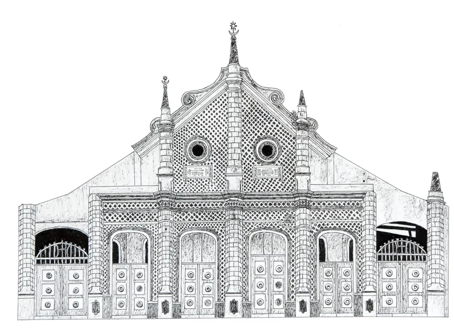 Shitta-Bey Mosque, drawing 2