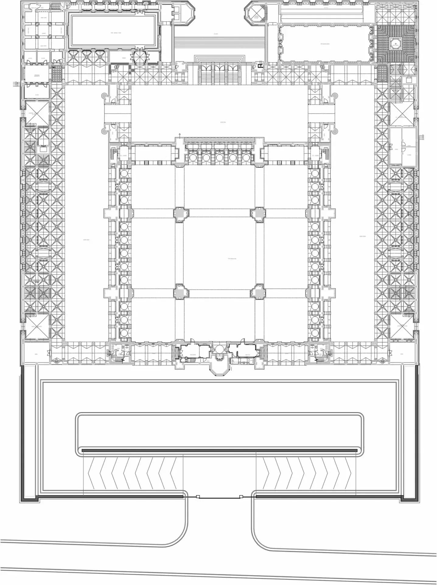Sultan Qaboos Mosque, Nizwa, drawing 1