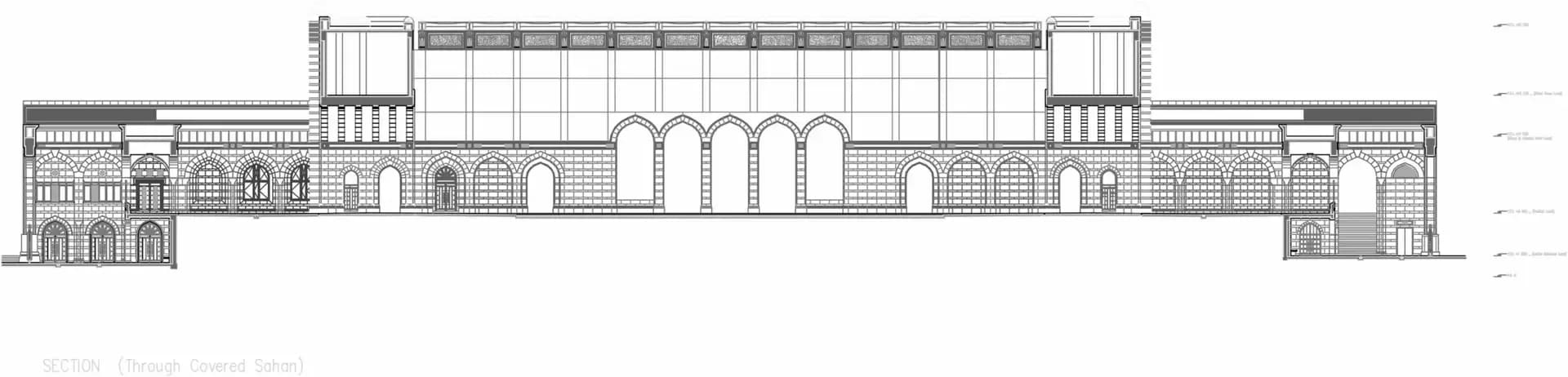 Sultan Qaboos Mosque, Nizwa, drawing 4