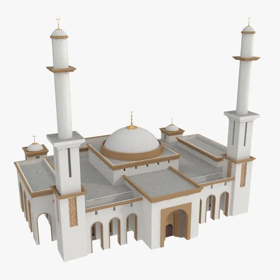 Great Mosque of Kano, drawing 1