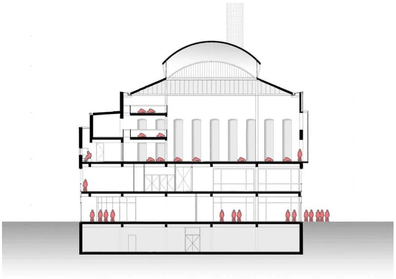 Ulu Mosque, drawing 1