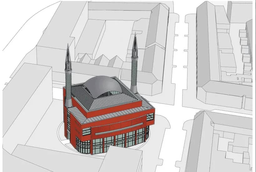 Ulu Mosque, drawing 2