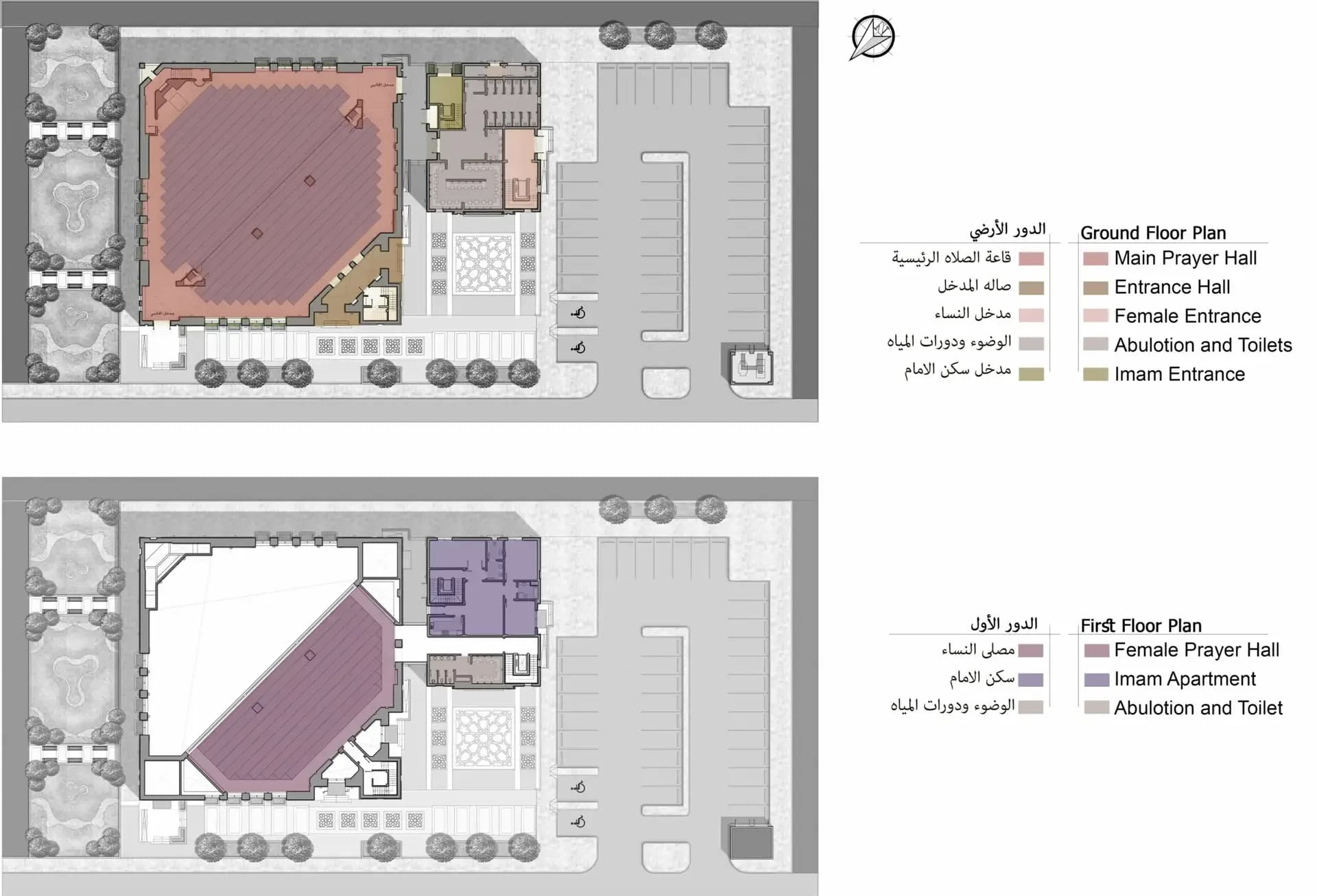 Um Omar Mosque, drawing 1