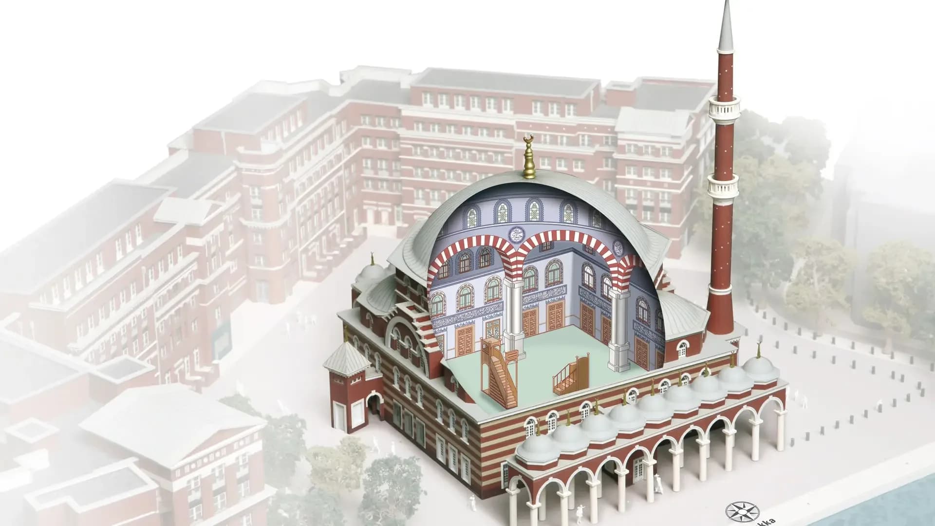 Western Mosque (Ayasofya Mosque, Amsterdam), drawing 6
