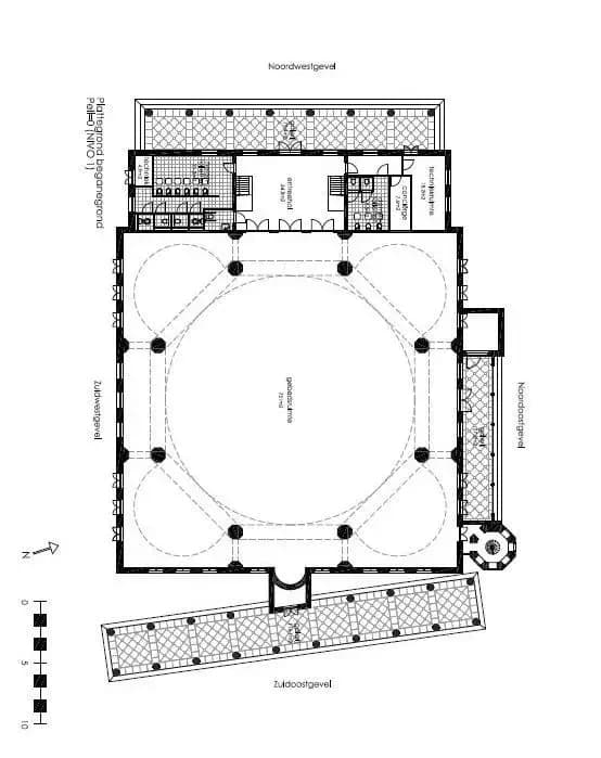 Western Mosque (Ayasofya Mosque, Amsterdam), drawing 7