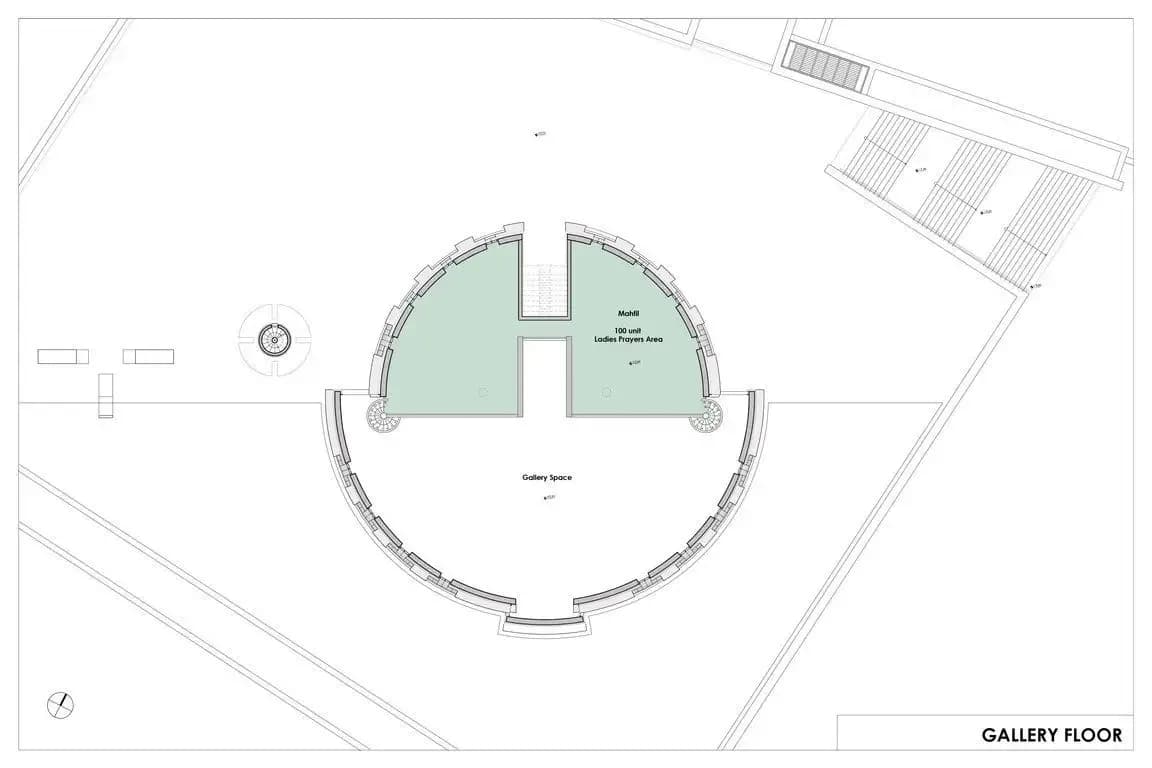 Yesil Vadi Mosque, drawing 1