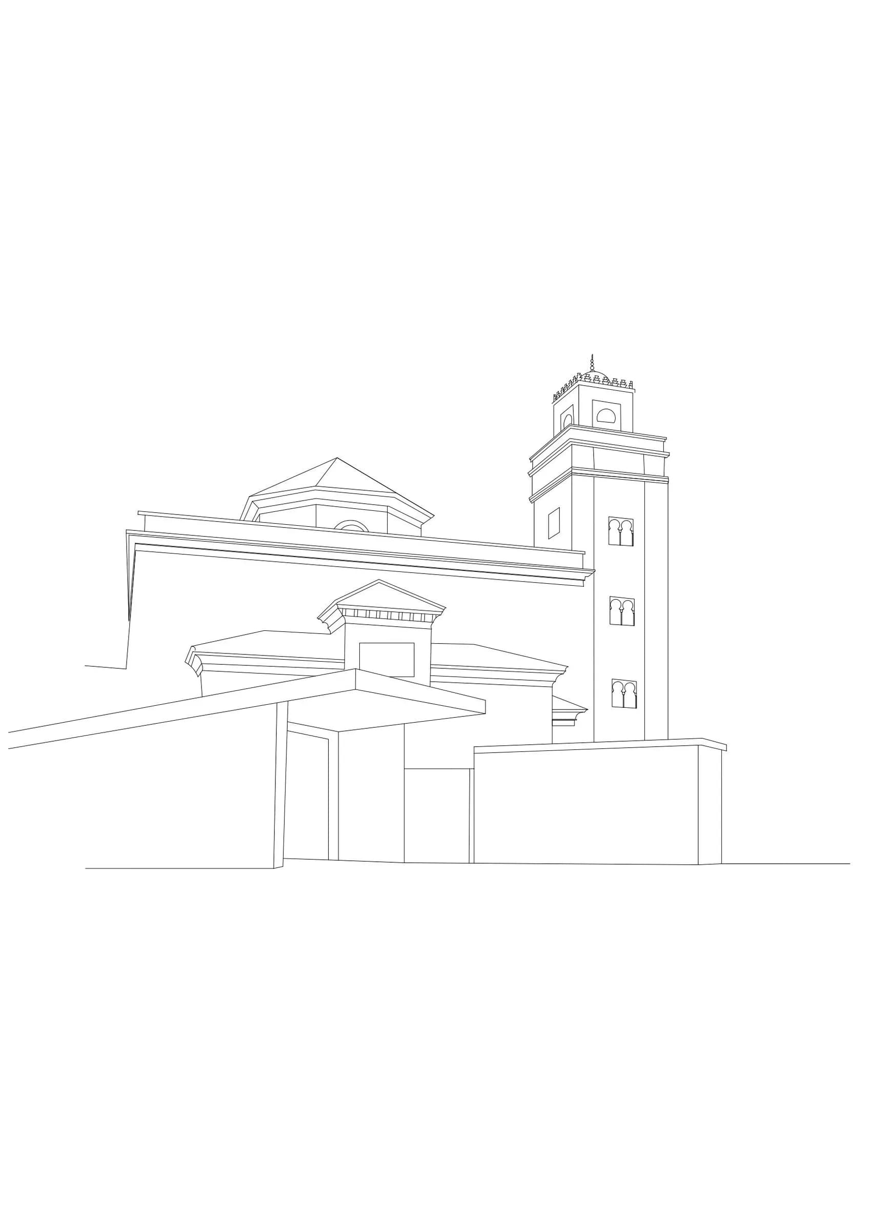 Al-Andalus Mosque, drawing 1