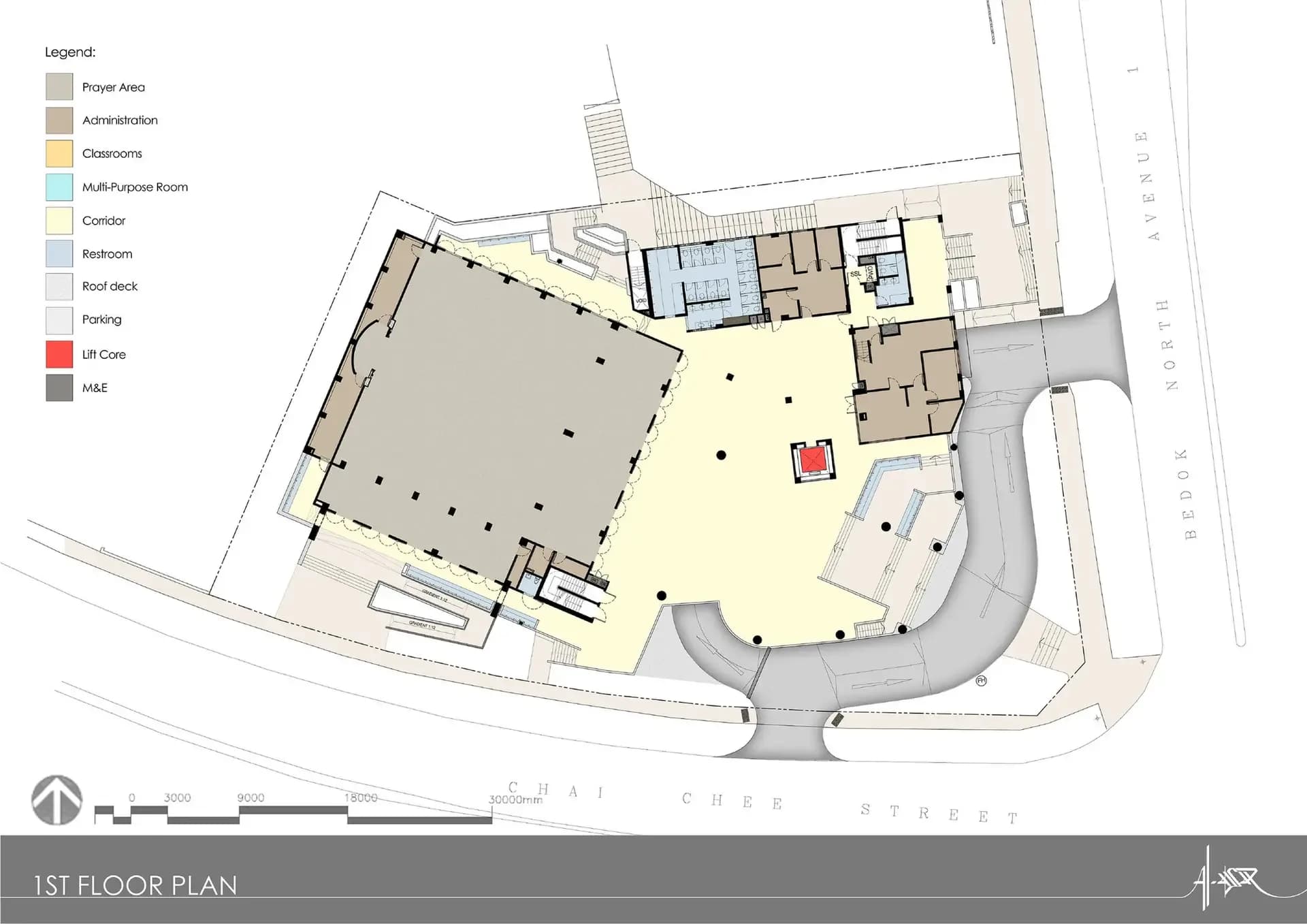 Al-Ansar Mosque, drawing 2