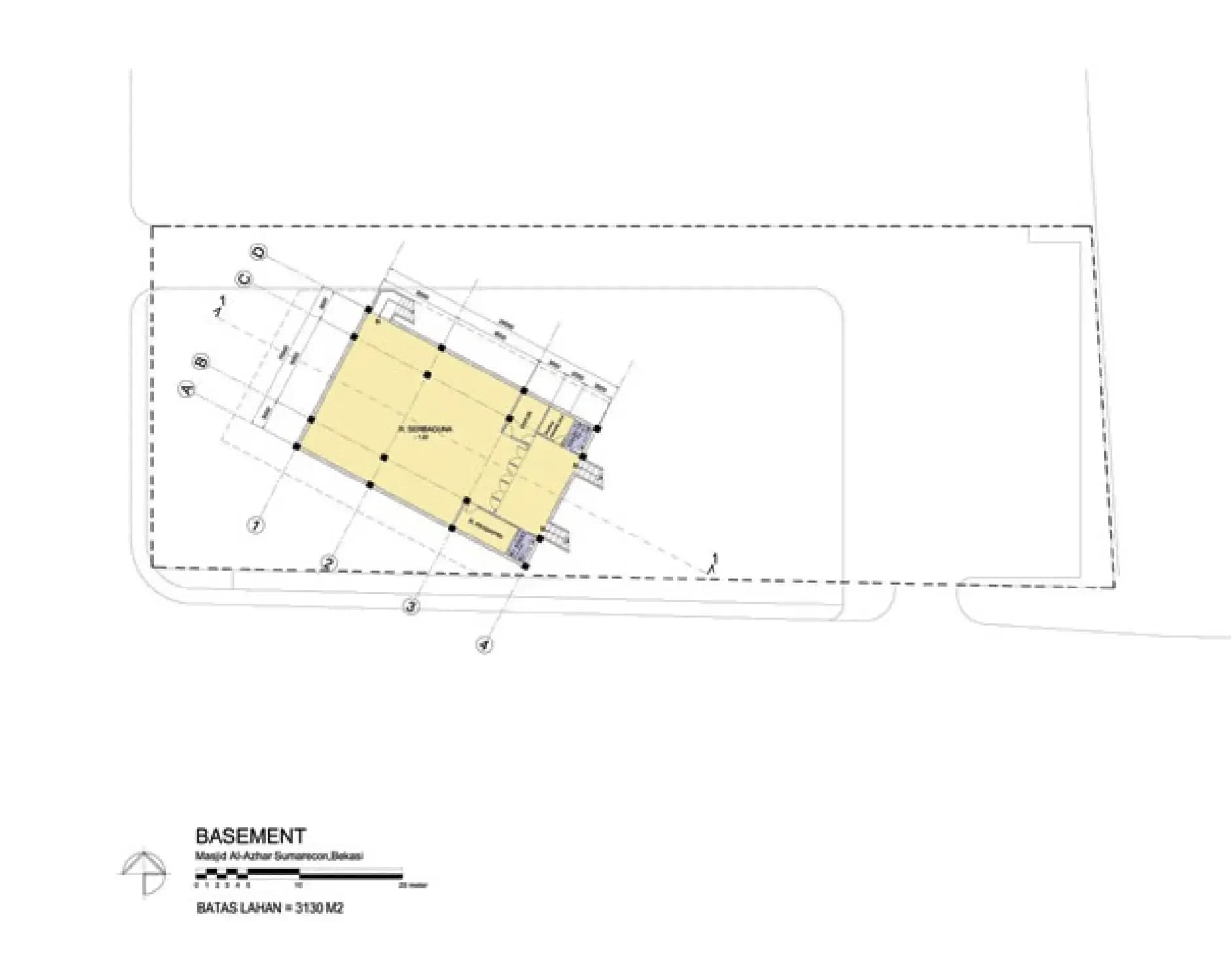 Al-Azhar Summarecon Bekasi Grand Mosque, drawing 1