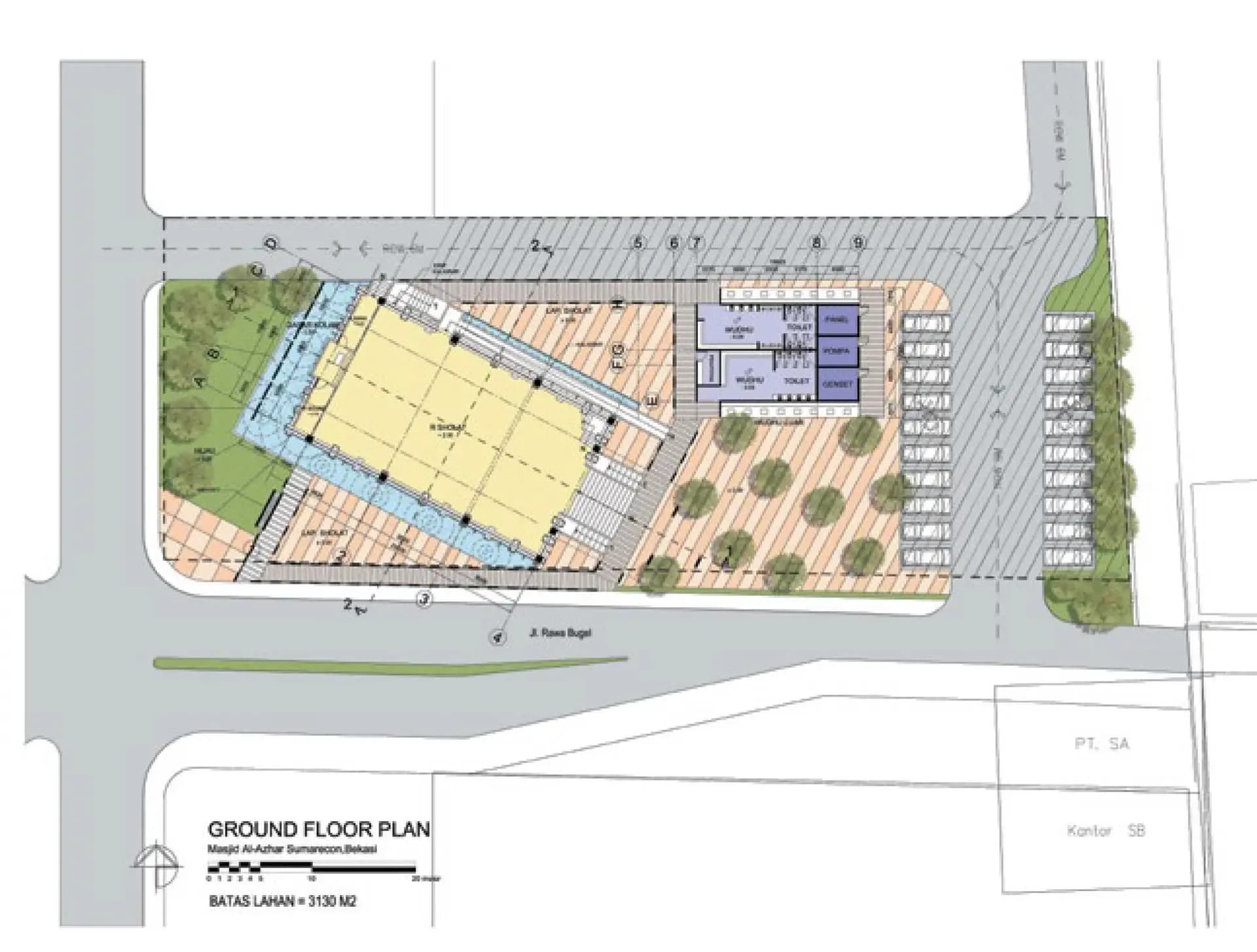 Al-Azhar Summarecon Bekasi Grand Mosque, drawing 3