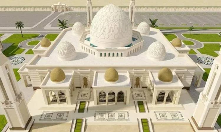Al-Fattah Al-Aleem Mosque, drawing 2
