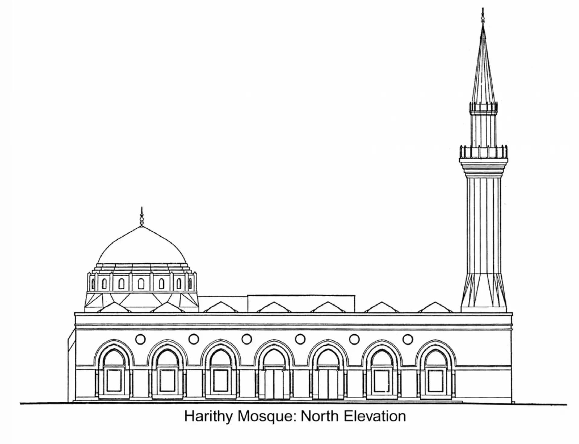 Al-Harithi Mosque, drawing 4