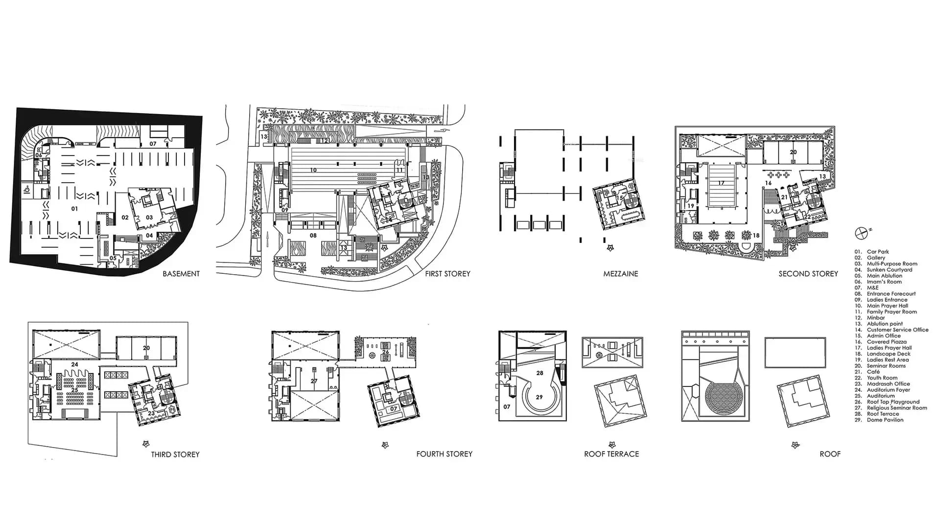Al-Islah Mosque, drawing 2