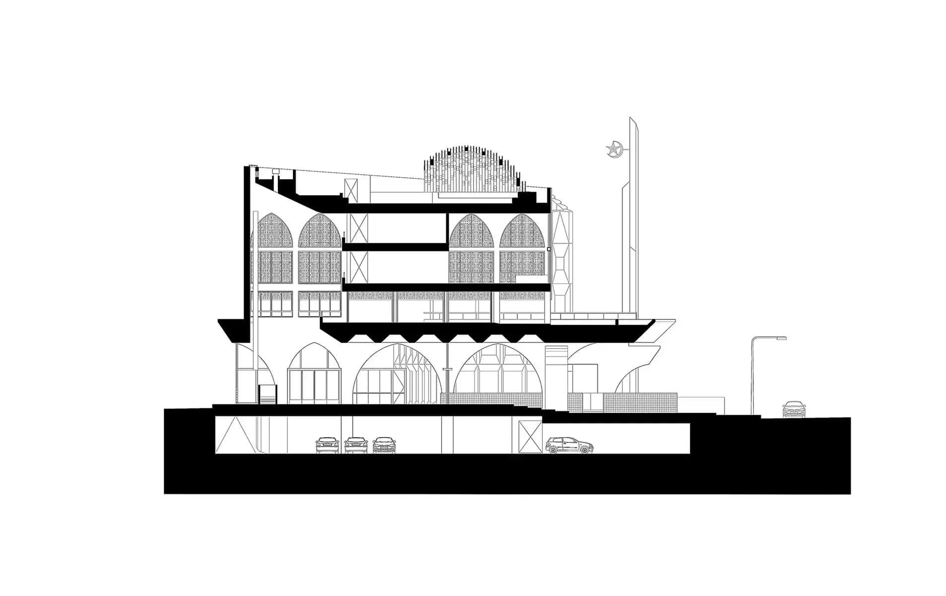 Al-Islah Mosque, drawing 3