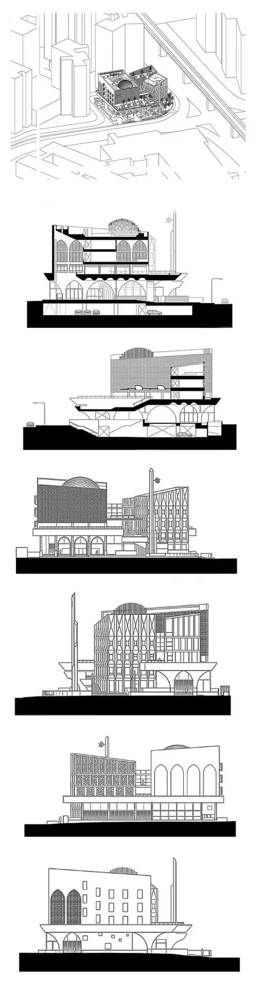 Al-Islah Mosque, drawing 5