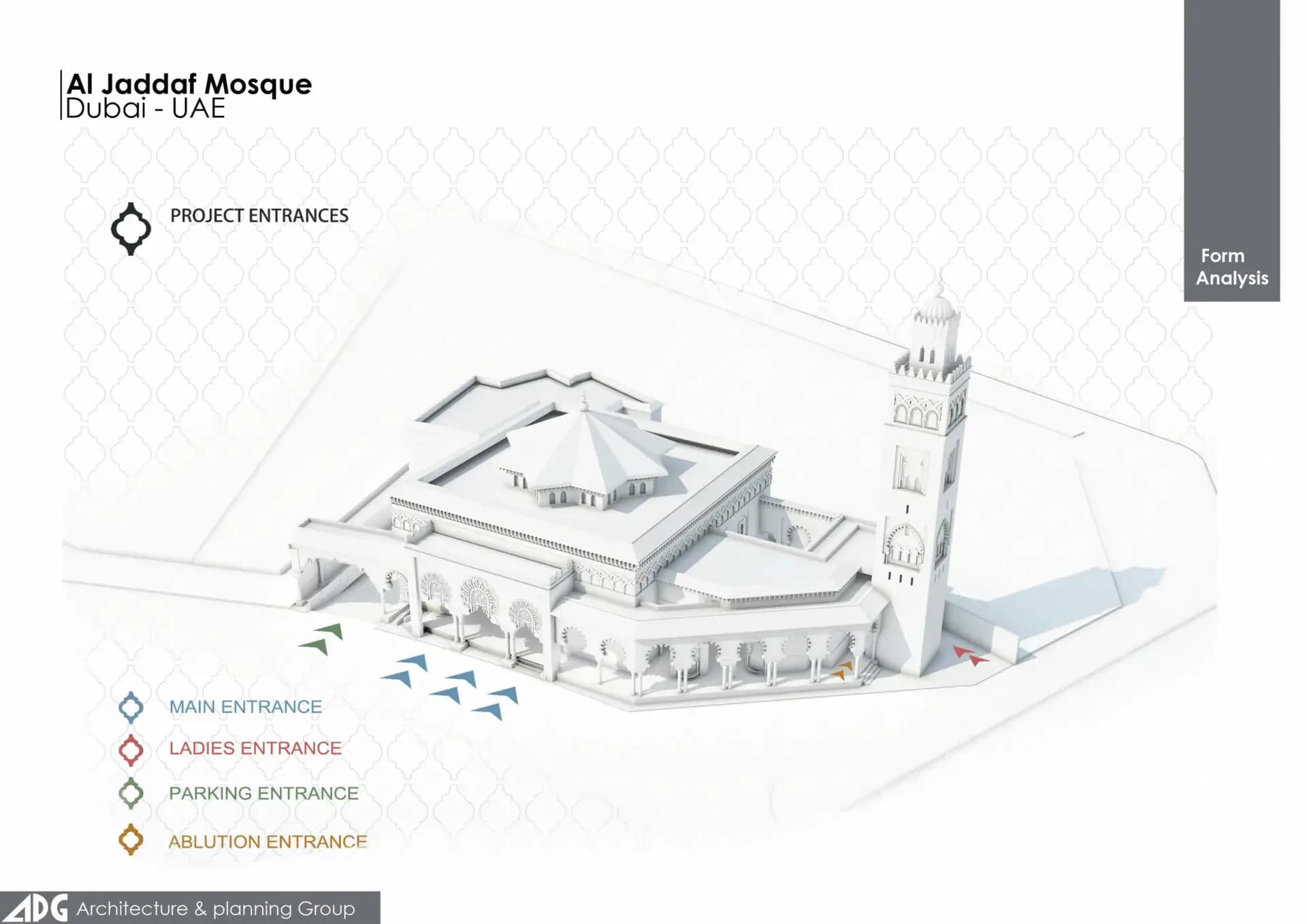 Al-Jaddaf Mosque, drawing 3