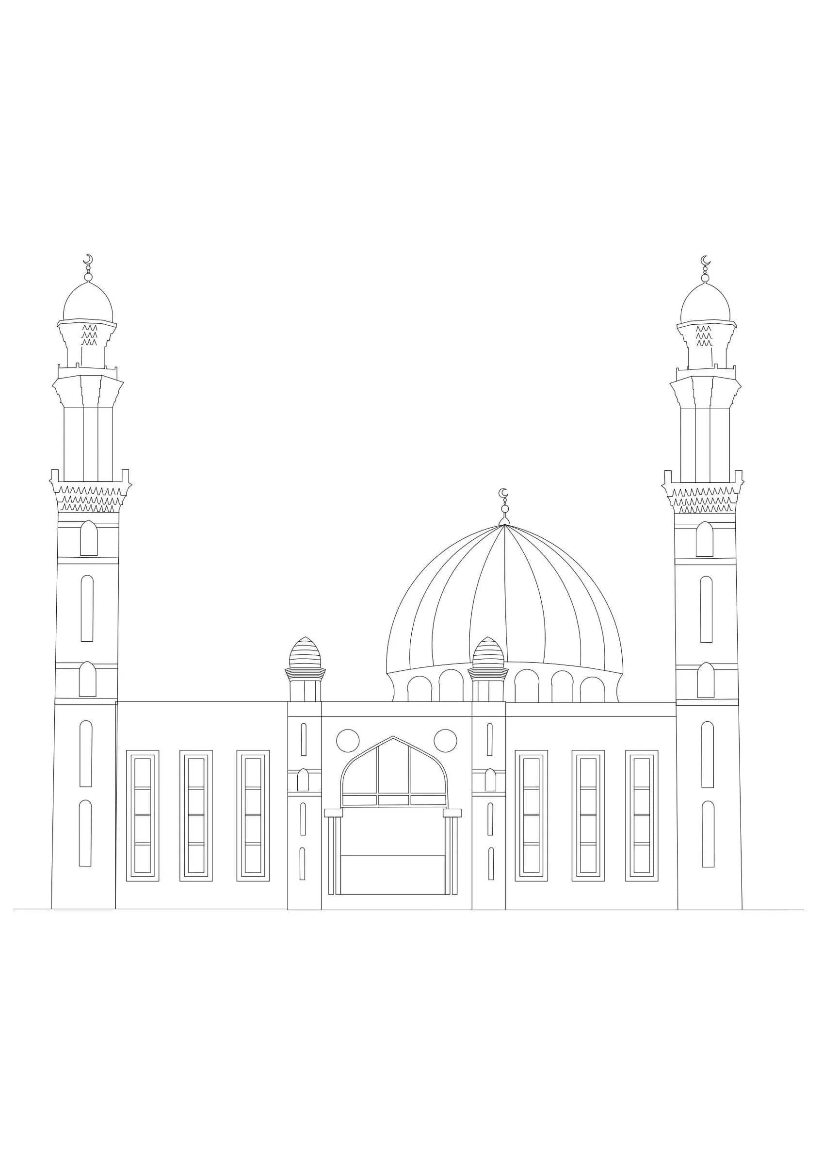 Al-Jamia Suffa-Tul-Islam Grand Mosque (Bradford Grand Mosque), drawing 1