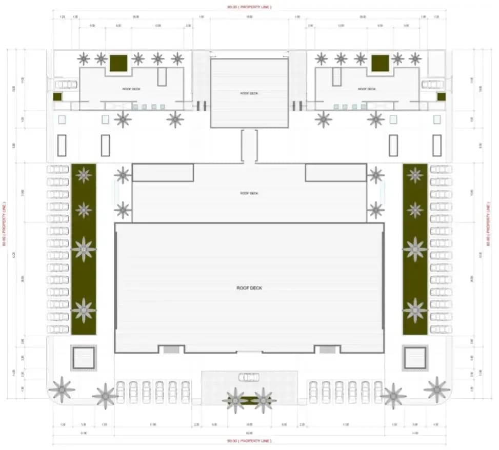 Al-Jawhara Al-Babtain Grand Mosque, drawing 1