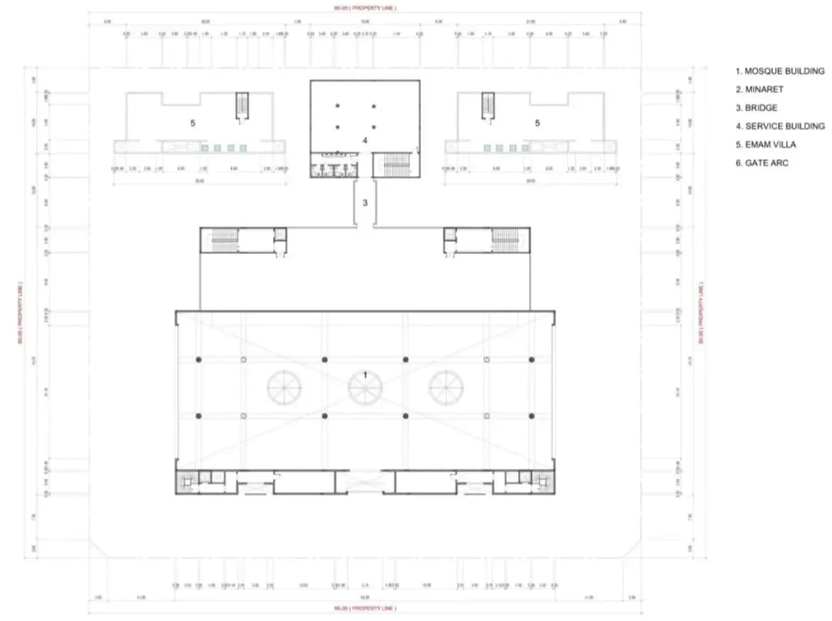 Al-Jawhara Al-Babtain Grand Mosque, drawing 5