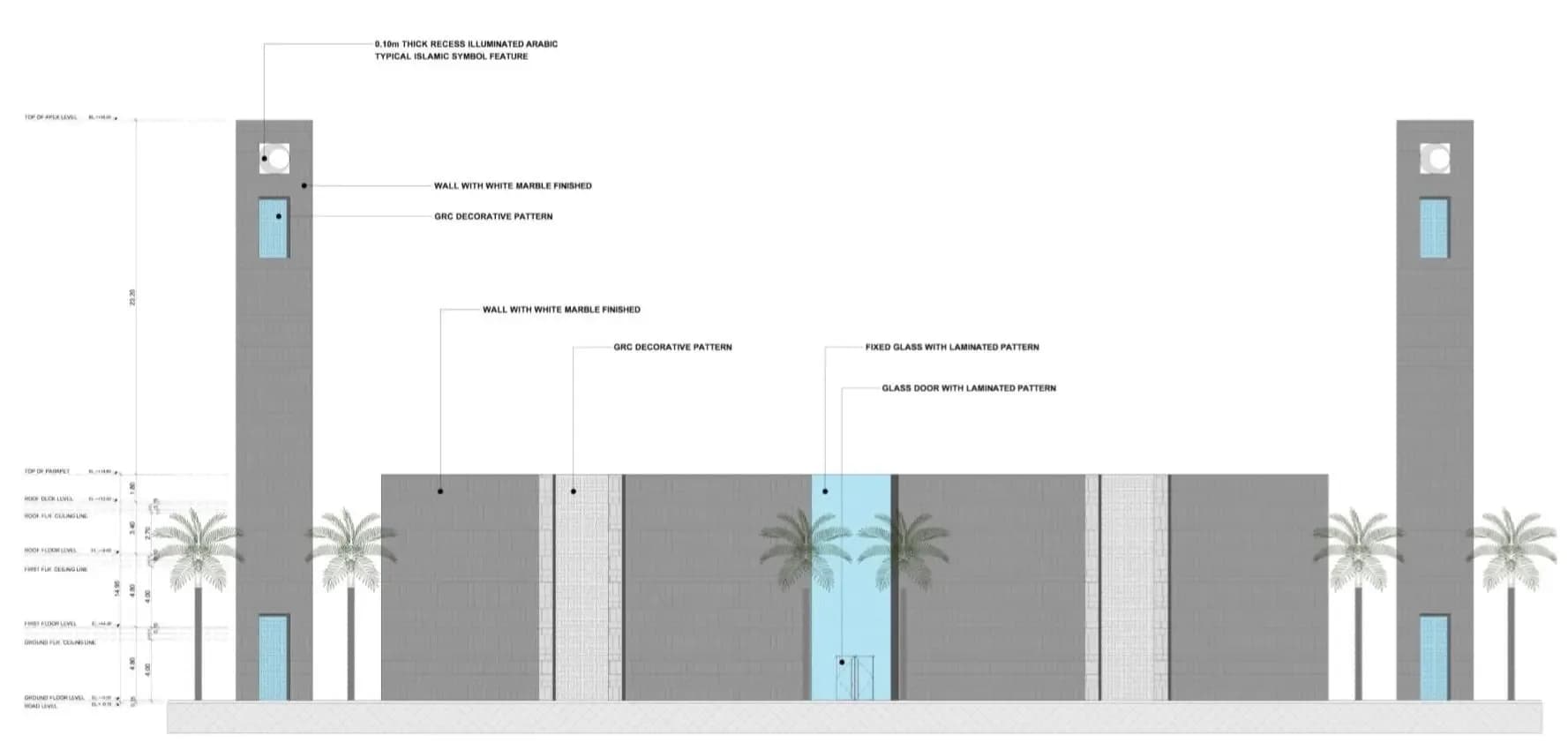Al-Jawhara Al-Babtain Grand Mosque, drawing 7