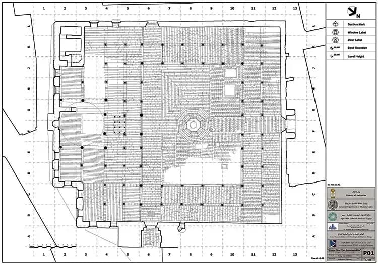 Al-Maridani Mosque, drawing 2