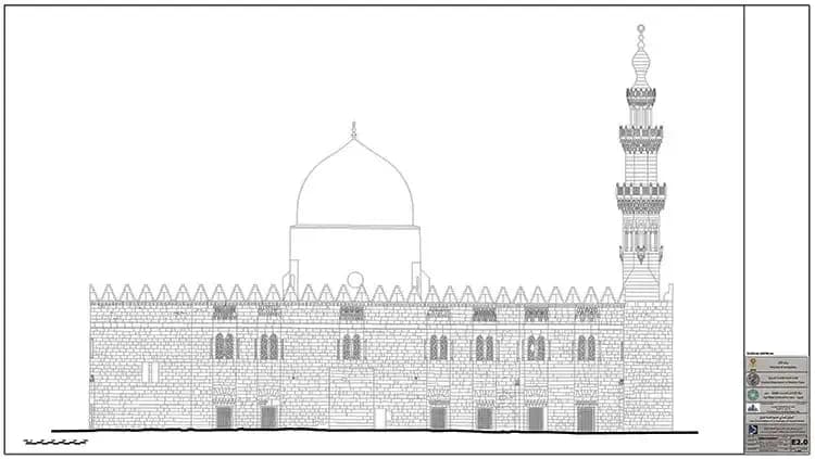Al-Maridani Mosque, drawing 5