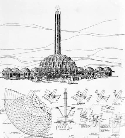 Al-Nilin Mosque, drawing 1