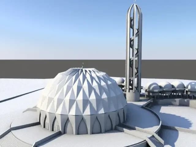 Al-Nilin Mosque, drawing 3