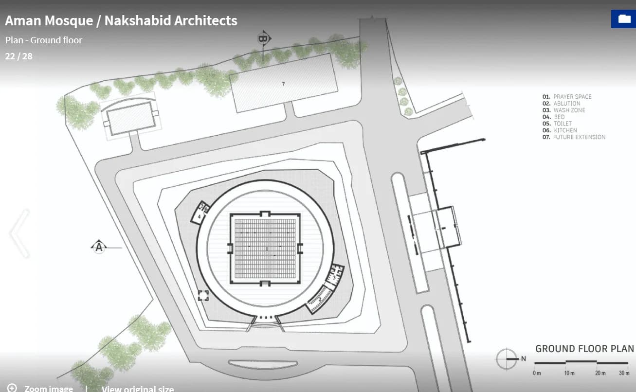Aman Mosque (Aman Economic Zone Mosque), drawing 5