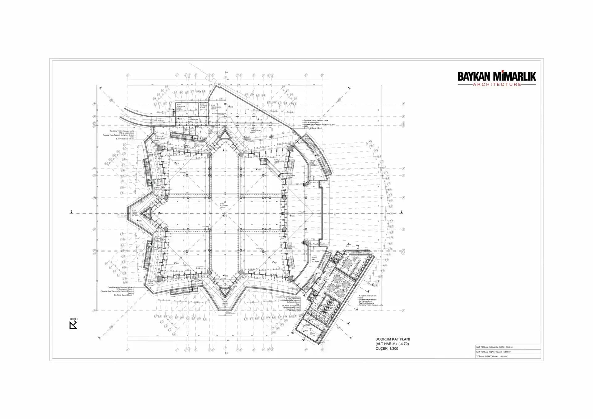 Aymani Kadyrova Mosque (Argun Mosque), drawing 2