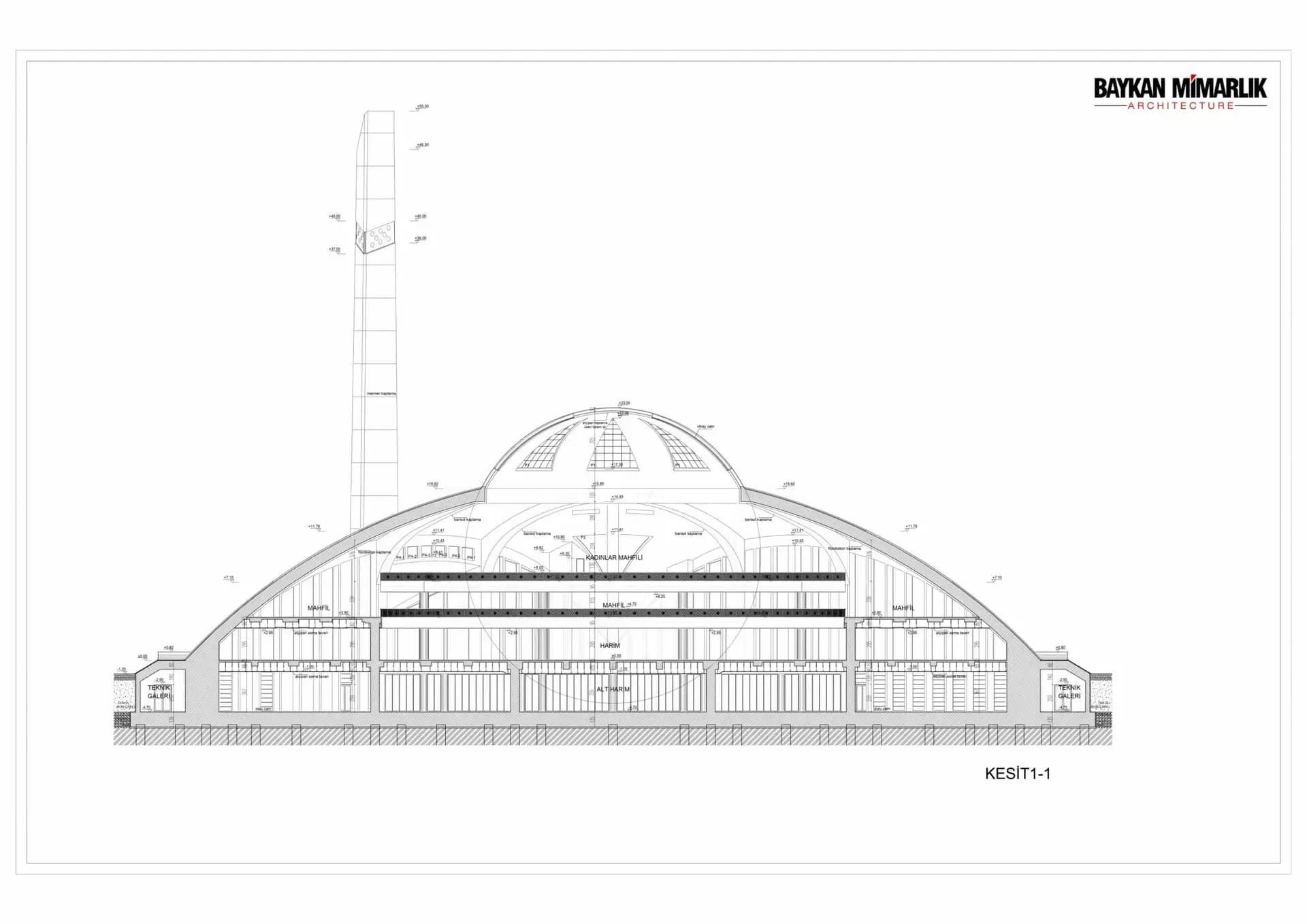 Aymani Kadyrova Mosque (Argun Mosque), drawing 6
