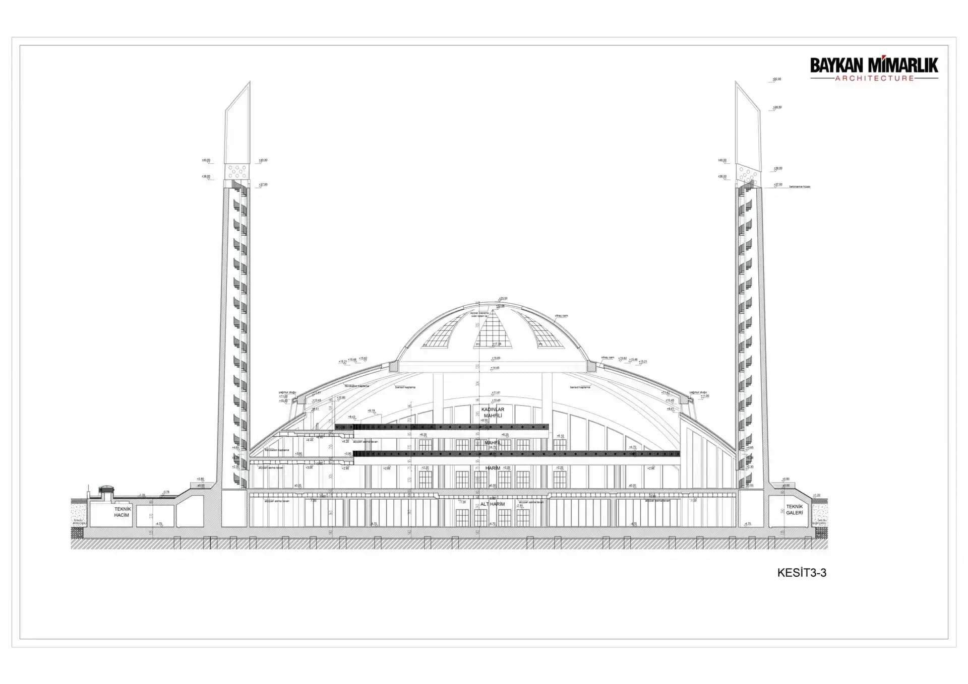 Aymani Kadyrova Mosque (Argun Mosque), drawing 8