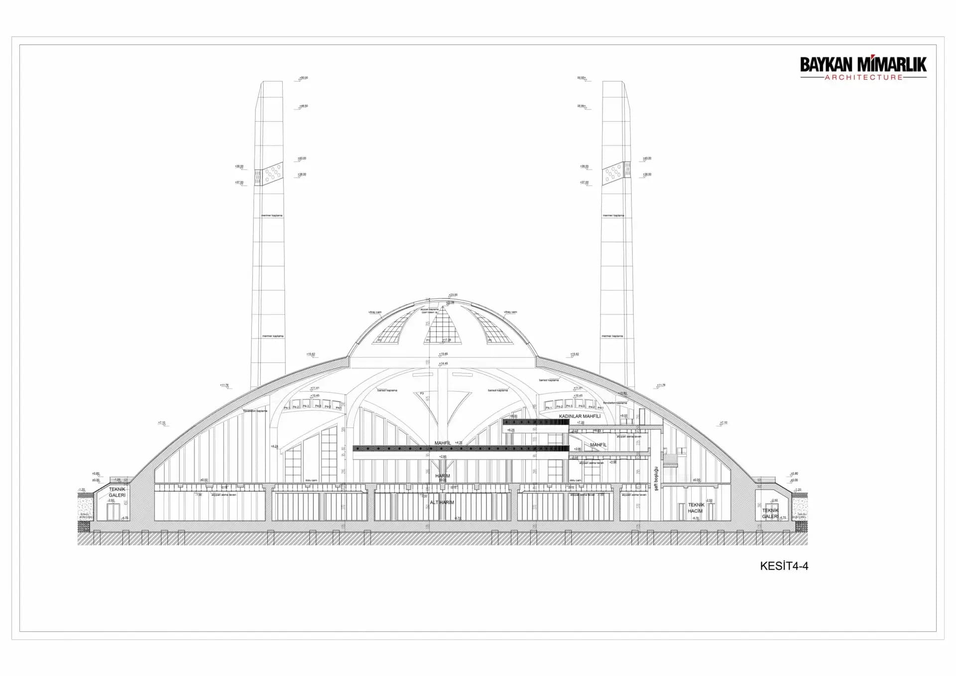 Aymani Kadyrova Mosque (Argun Mosque), drawing 9