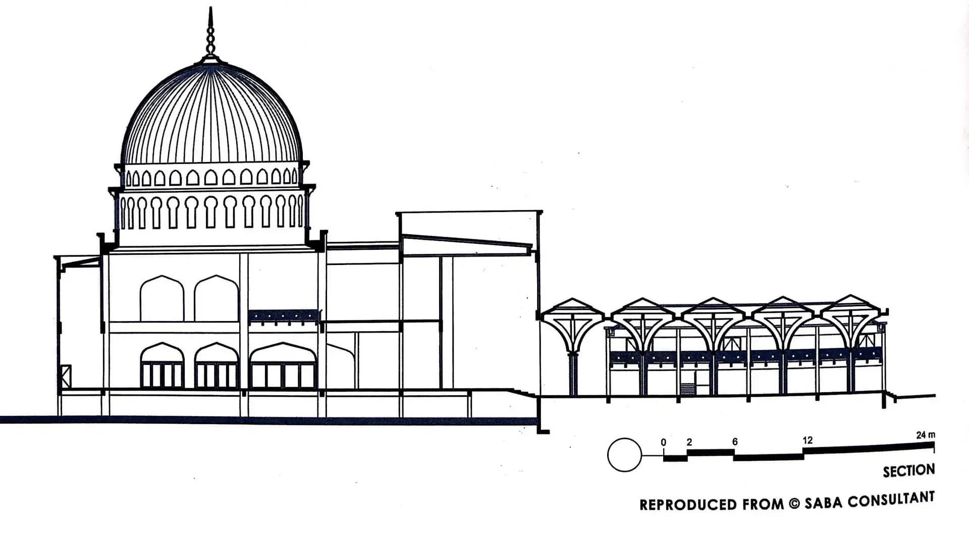 As-Salam Puchong Perdana Mosque (Floating Mosque), drawing 6