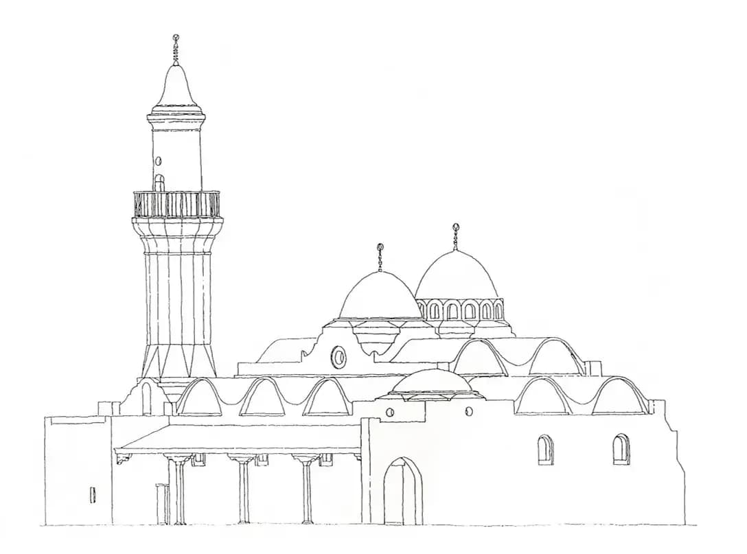 Ash-Shaliheen Mosque (مسجد الصالحين), drawing 1
