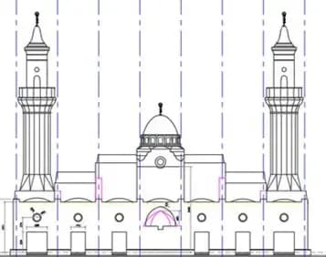 Ash-Shaliheen Mosque (مسجد الصالحين), drawing 12