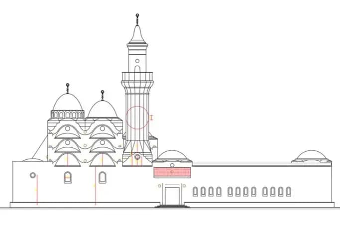 Ash-Shaliheen Mosque (مسجد الصالحين), drawing 13