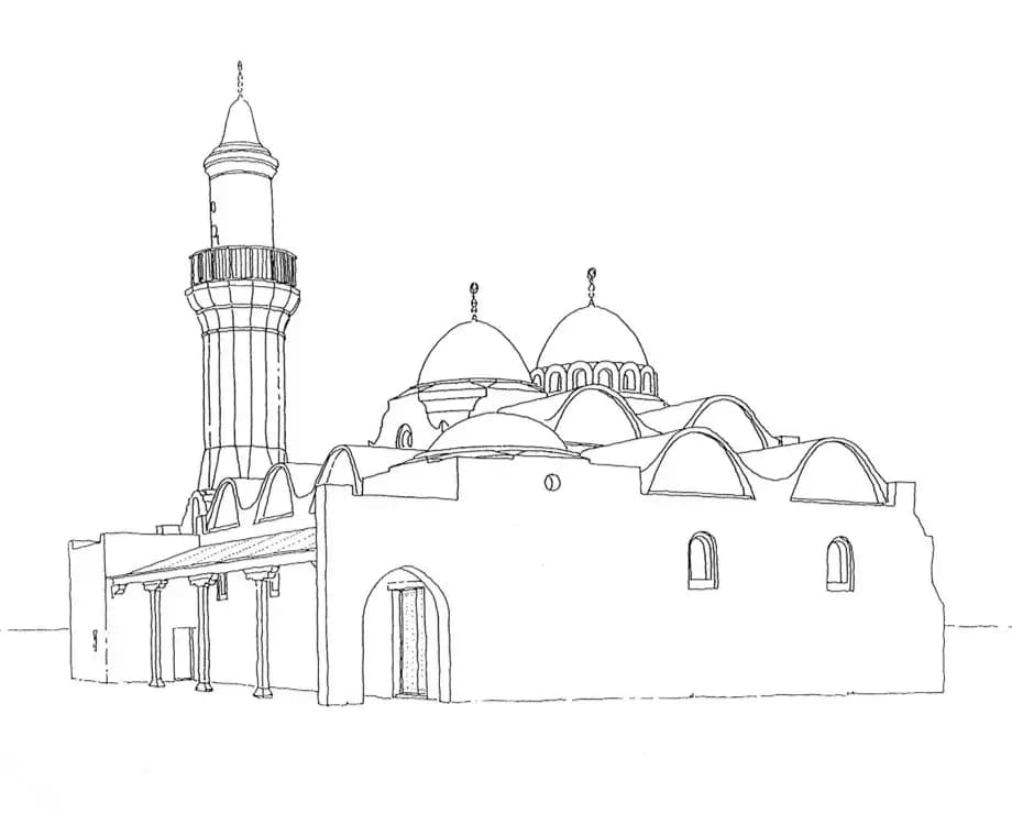 Ash-Shaliheen Mosque (مسجد الصالحين), drawing 4