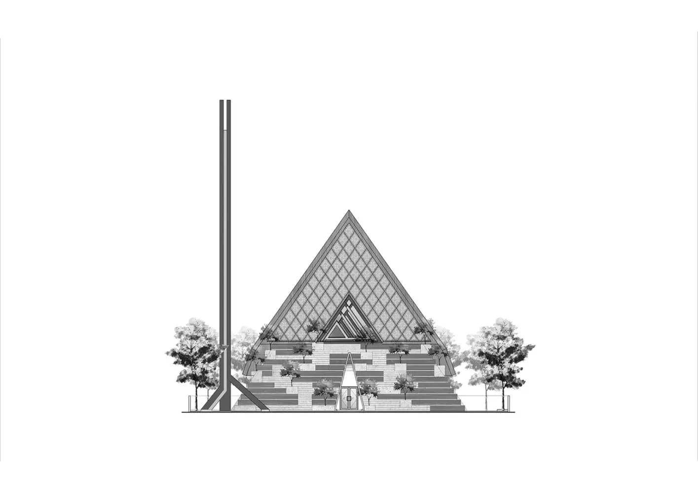 At-Taufik Mosque, drawing 4