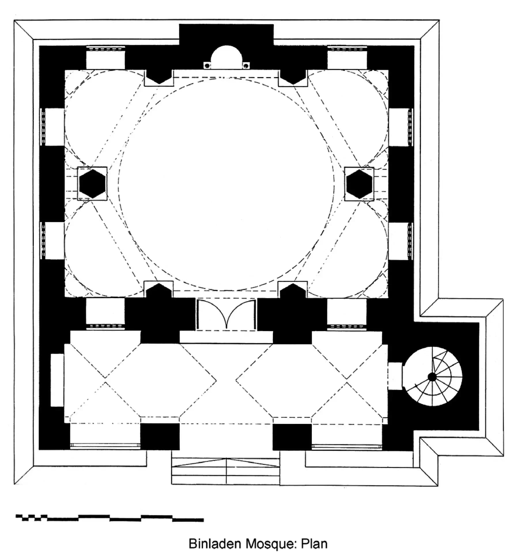 Bin Ladin Mosque, drawing 1