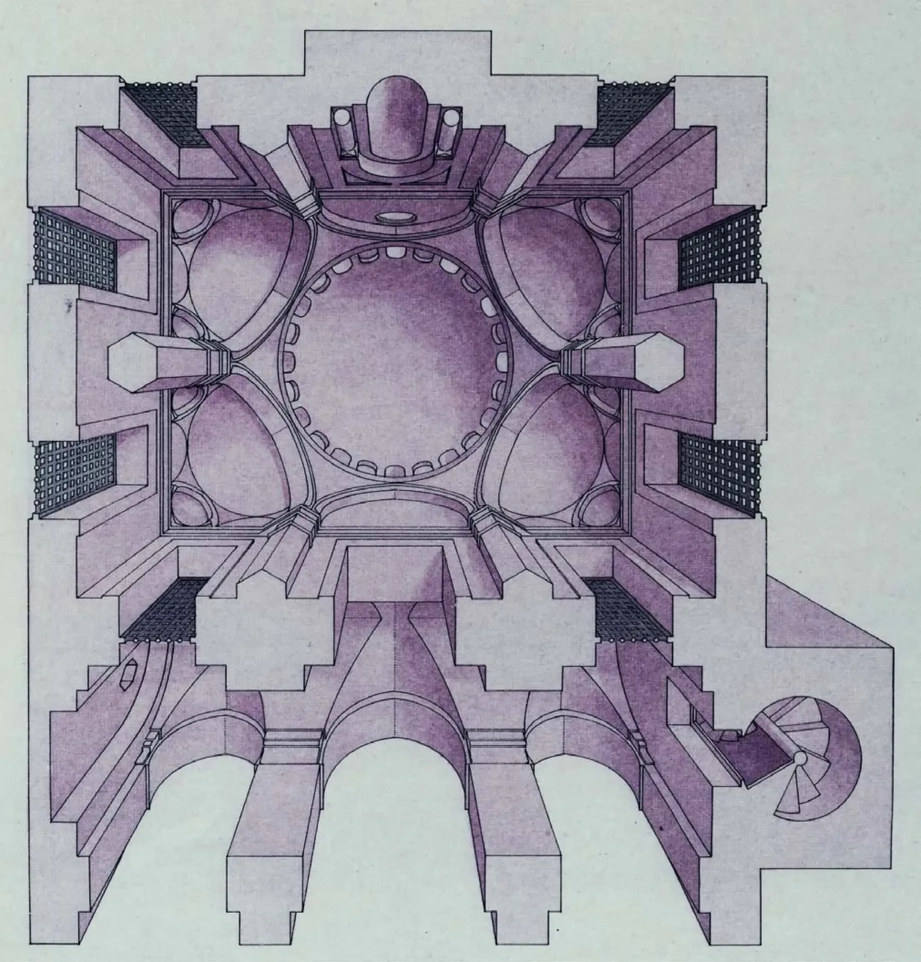 Bin Ladin Mosque, drawing 3