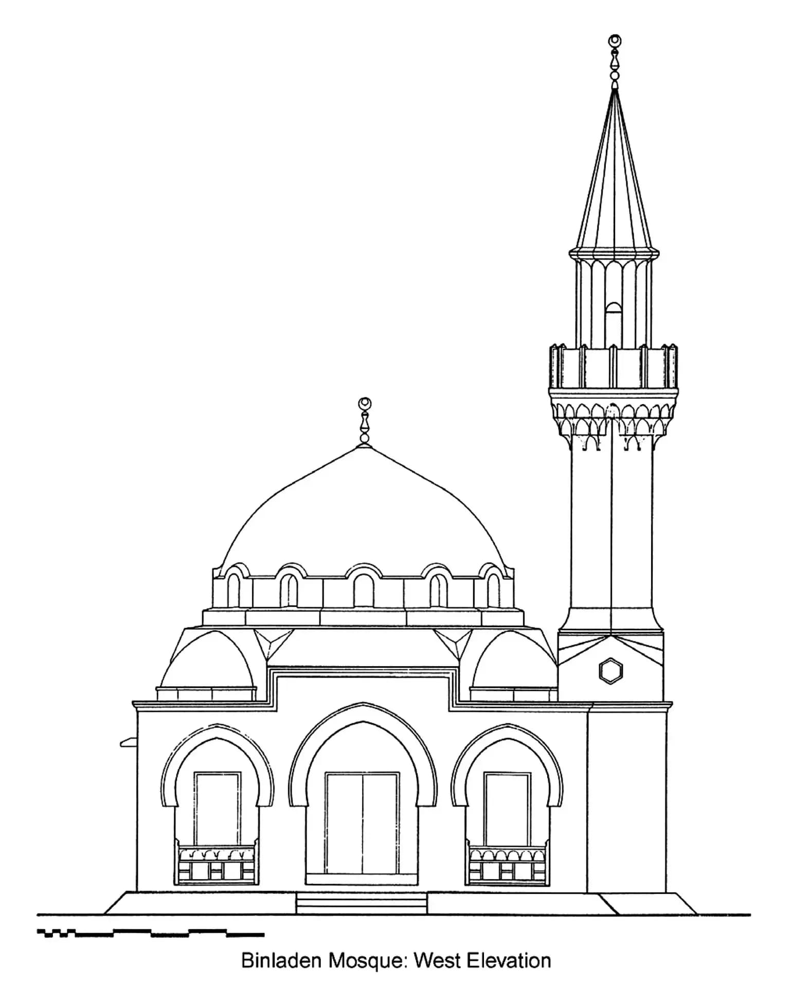 Bin Ladin Mosque, drawing 5