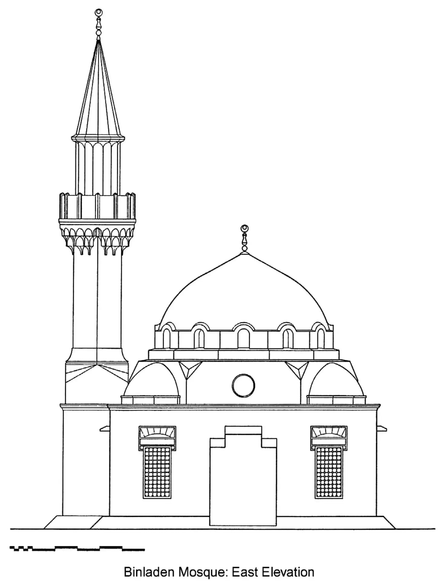 Bin Ladin Mosque, drawing 6