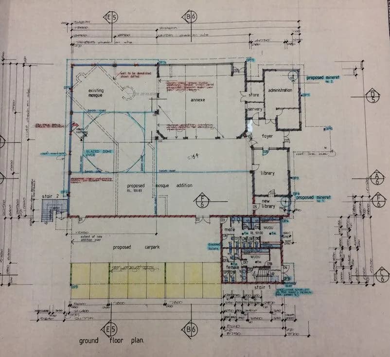 New Coburg Islamic Centre (CIC) (Fatih Mosque), drawing 15