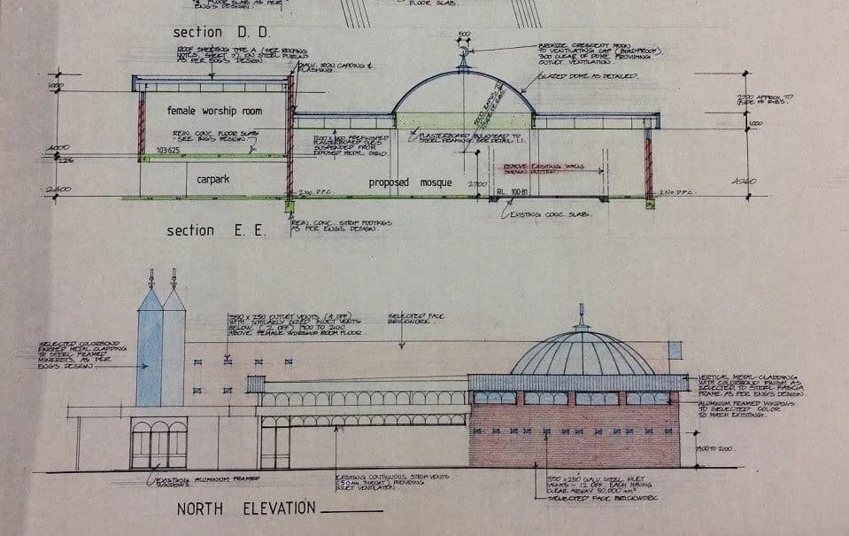 New Coburg Islamic Centre (CIC) (Fatih Mosque), drawing 16
