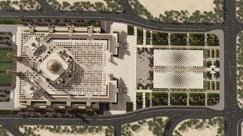 Egypt Grand Mosque (Masjid Masr: Egypt's Islamic Cultural Center in the NAC), drawing 2