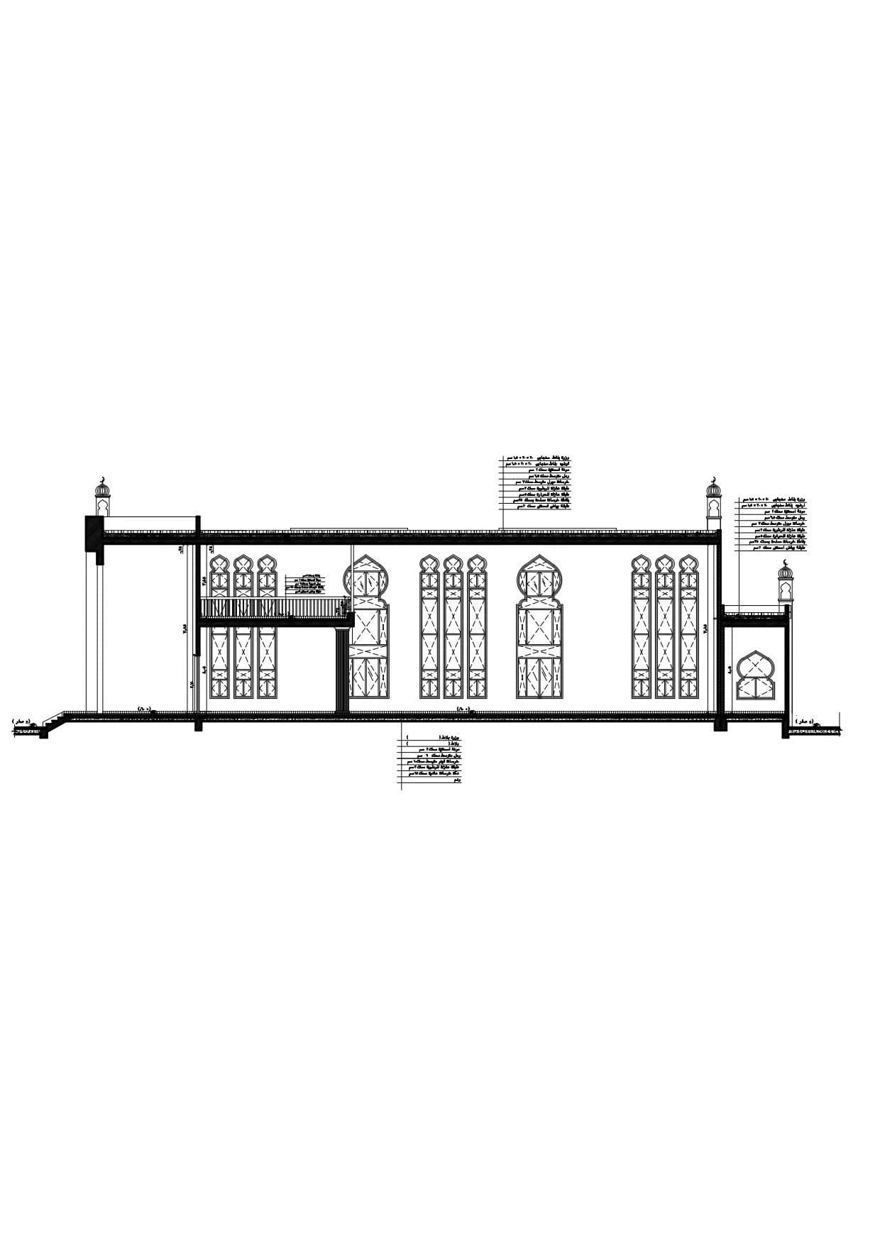 El-Khazindar Mosque (Al-Sa'aa Mosque), drawing 3