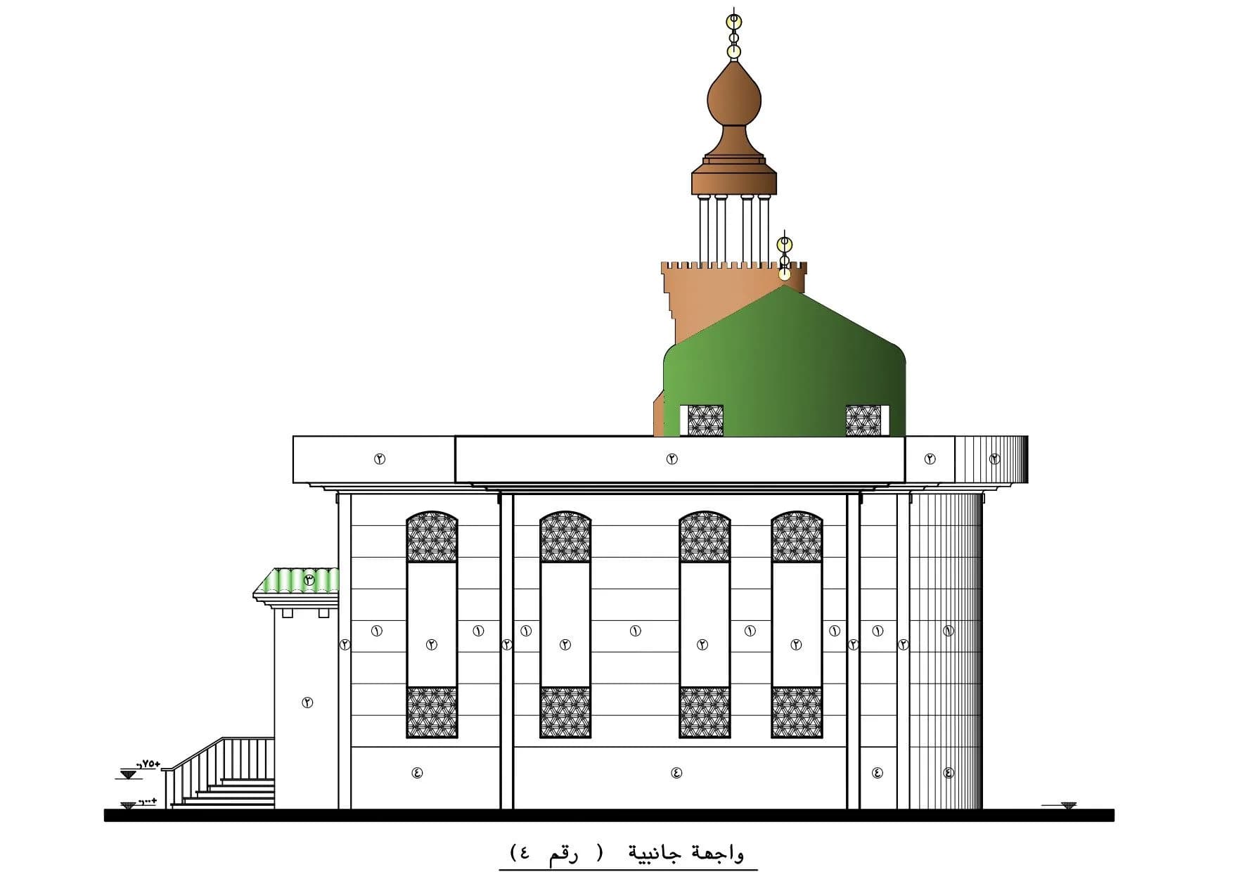 El-Wahab Mosque, drawing 1