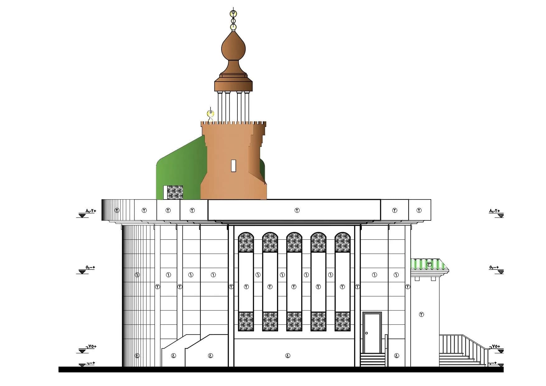 El-Wahab Mosque, drawing 5